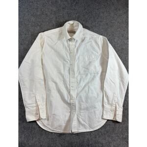 Everlane Button Up Shirt Womens Size 4 White Oxford Cotton Minimalist Preppy